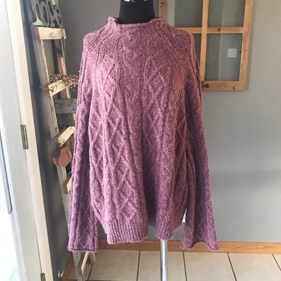 Universal Thread Sweaters - Universal Thread Mauve Cable Knit Sweater XXL